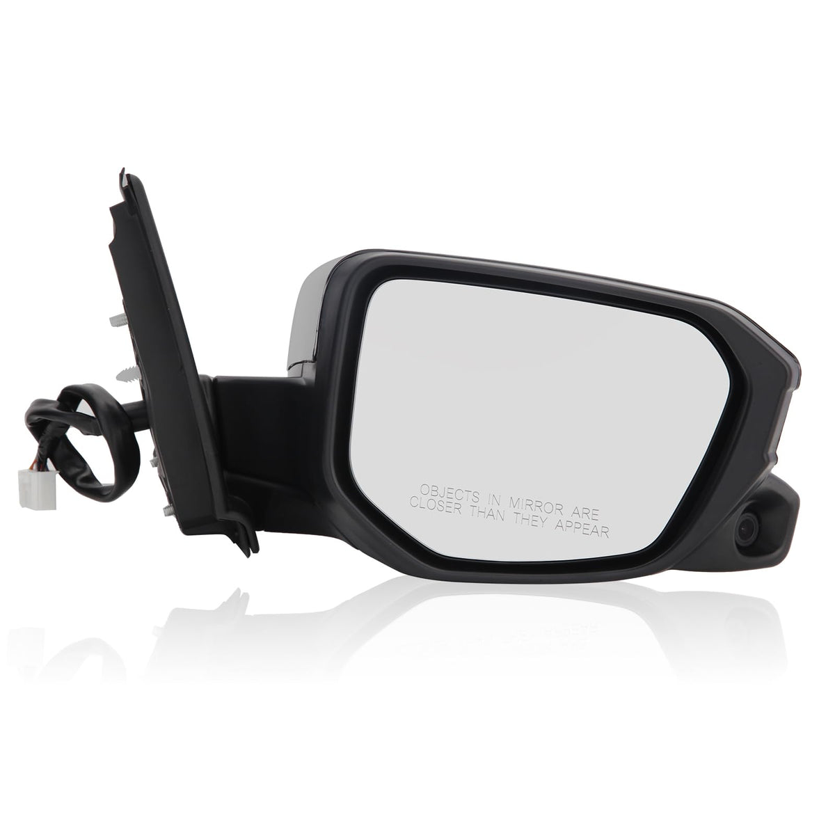 MOFOAP front view of passenger mirror showing complete replacement and fit