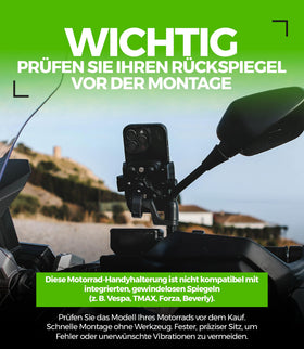 MOGGAM holding phone in portrait navigation mode improving route visibility
