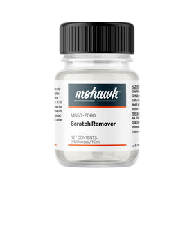 Mohawk front label of scratch remover bottle showing product name and size for quick ID