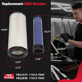 MOJIOO filters installed in air filter housing illustrating easy direct-fit replacement