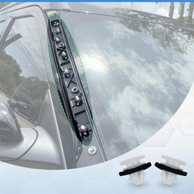 MOJIOO installed on driver A-pillar, protecting wiring and improving looks
