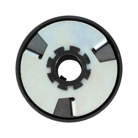 MOJTBE 1-inch bore close-up showing hub fit and precise keyway alignment