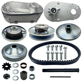 MOJTBE front assembly showing clutch housing and benefits of smoother acceleration