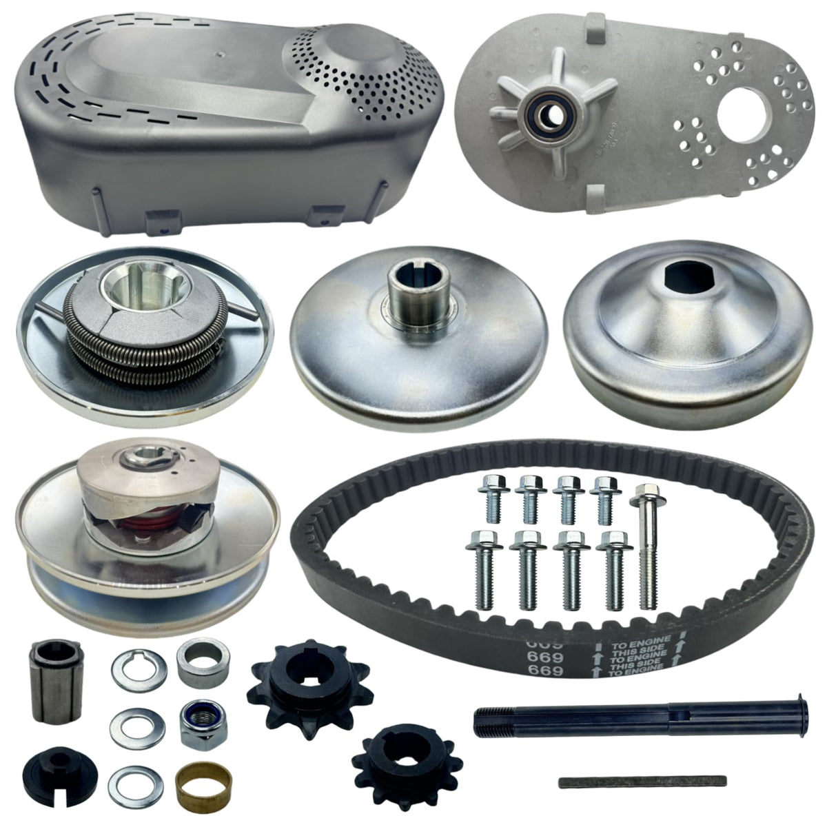 MOJTBE front view torque converter showing compact durable design and fit