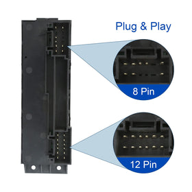MOJTBE connector detail with OEM-style plug for straightforward installation