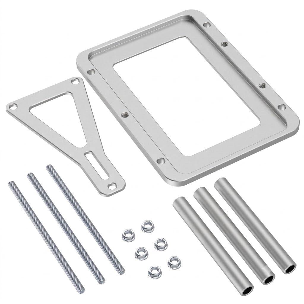 Moker in a race car bay portraying rugged mounting and vibration-resistant stability