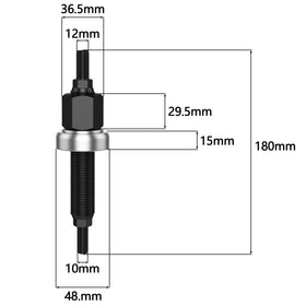 Moker threaded rod close-up showing threads and durable steel finish for reliable alignment