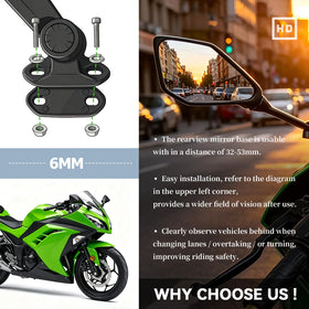 mokuo mounted on Ninja 300 right side showing exact bolt alignment