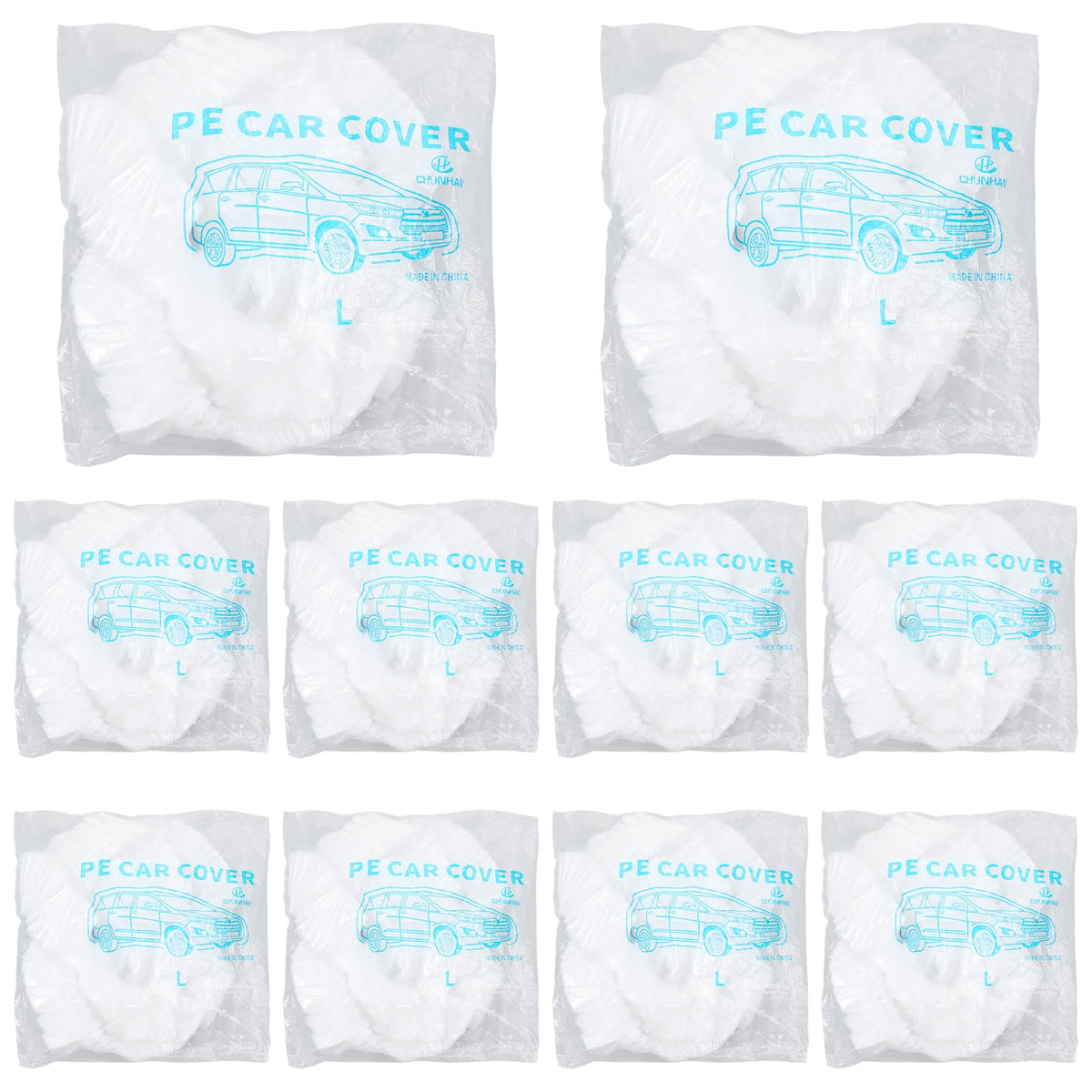 Molain label and package contents showing four covers, convenient supply