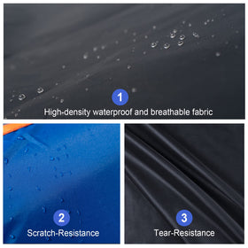 Molebt close-up polyester texture showing durable waterproof weave benefit