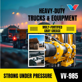 Moly-Fortified cartridge close-up with clear nozzle highlighting easy grease gun compatibility