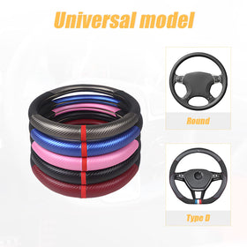 Moly Magnolia cover installed on steering wheel demonstrating enhanced grip