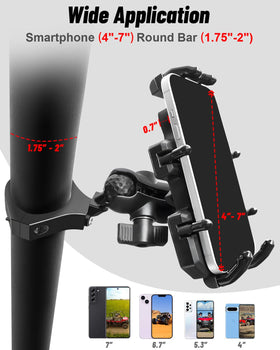 MOMI RAC GP angle adjustment knobs showing 360-degree rotation for glare-free viewing