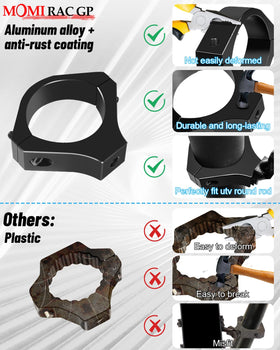 MOMI RAC GP close-up of eight-claw grip featuring rubber pads for scratch protection