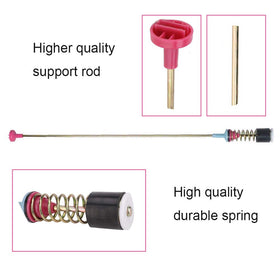 MONKEMON rod installed in washer tub, demonstrates ease of installation and stability benefit