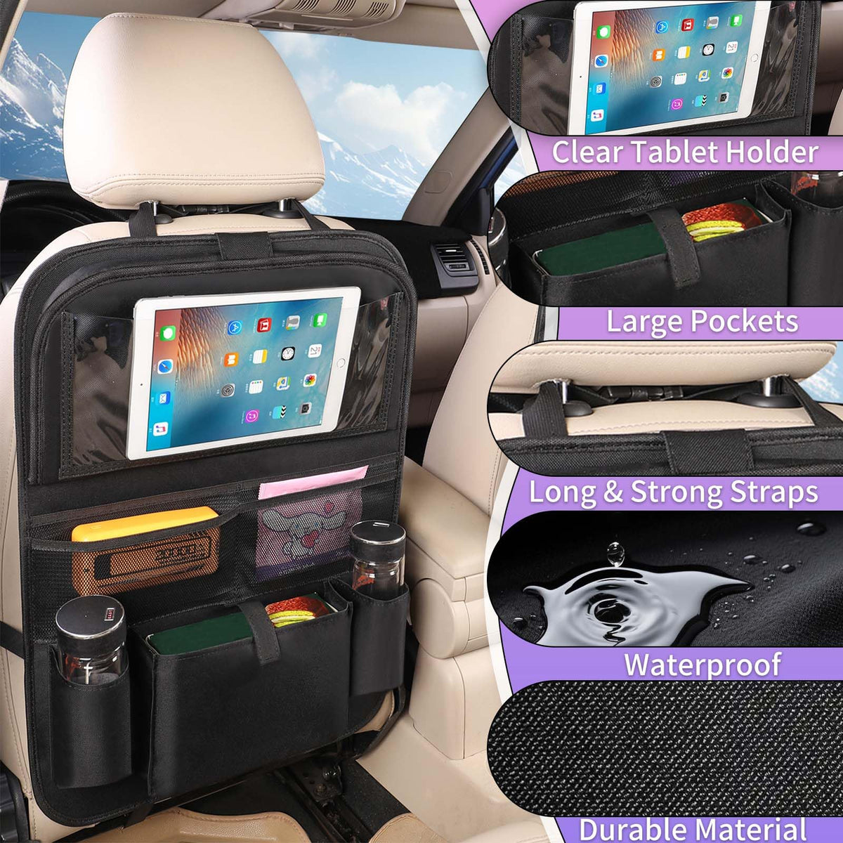 MONKONAR close-up tablet holder clear sleeve for device use and safety