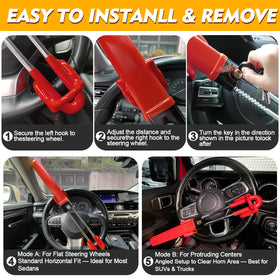 MONOJOY padded hook coating close-up protecting steering wheel finish
