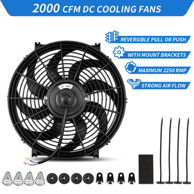 MONOKING top view of eight S-curved blades showing efficient airflow benefit