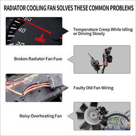 MONOKING fan installed in truck towing scenario showing sustained cooling benefit