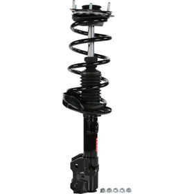 Monroe close-up of coil spring detail, demonstrates calibrated spring restoring ride height