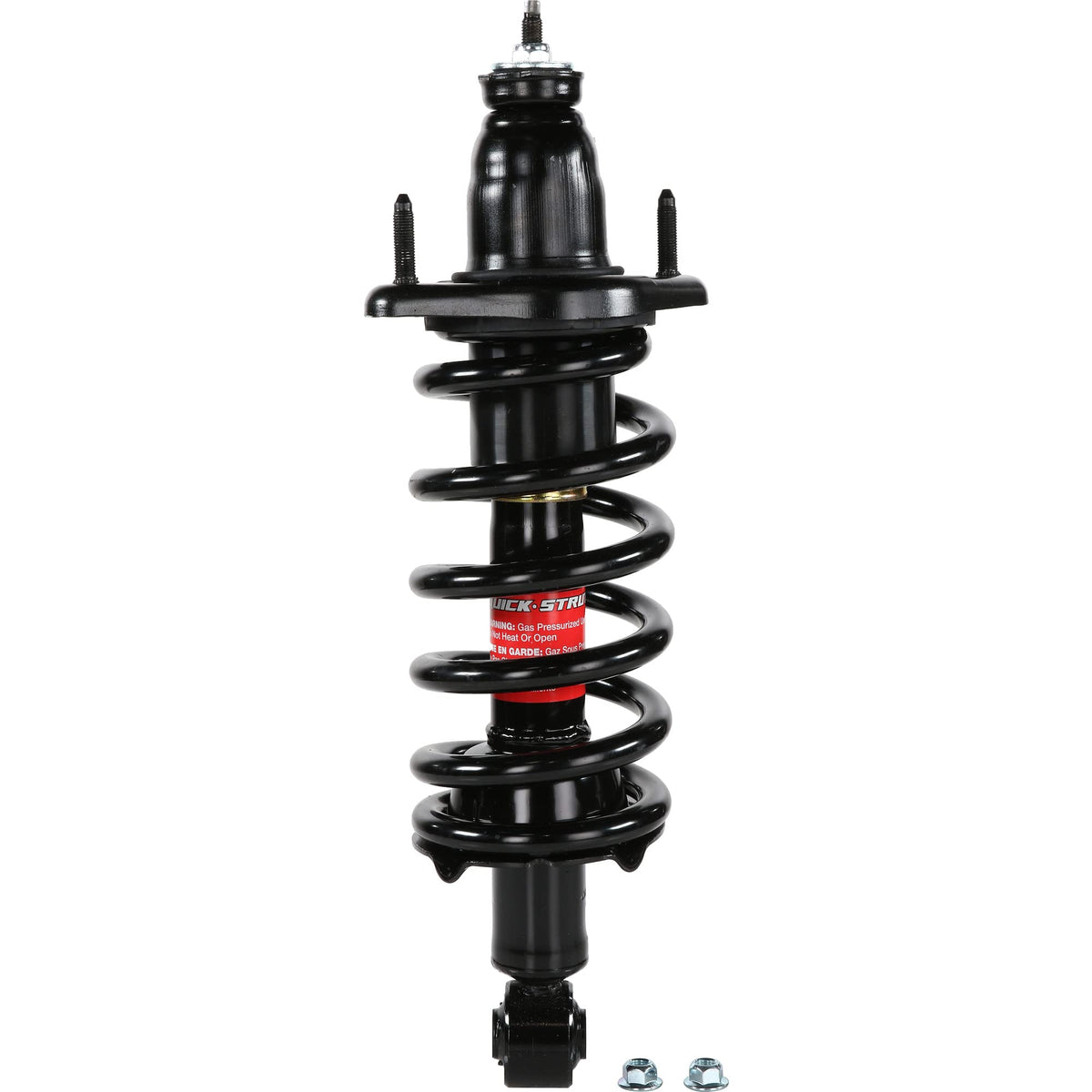 Monroe upper mount detail demonstrating improved steering and noise reduction benefit