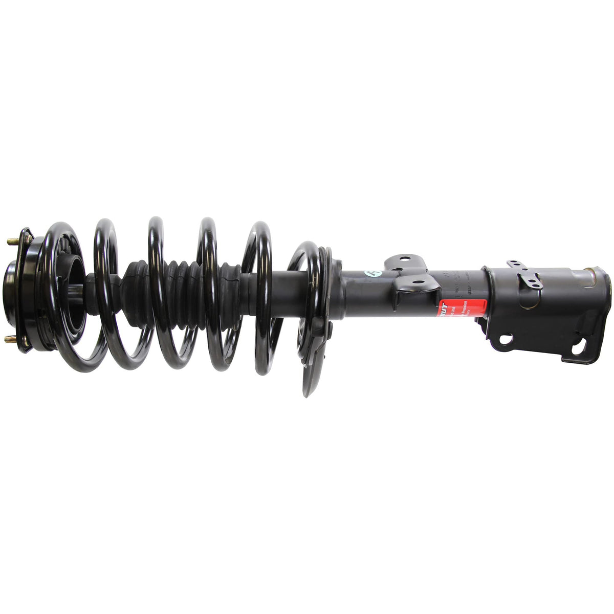 Monroe quick-strut front assembly showing complete unit for easier installation