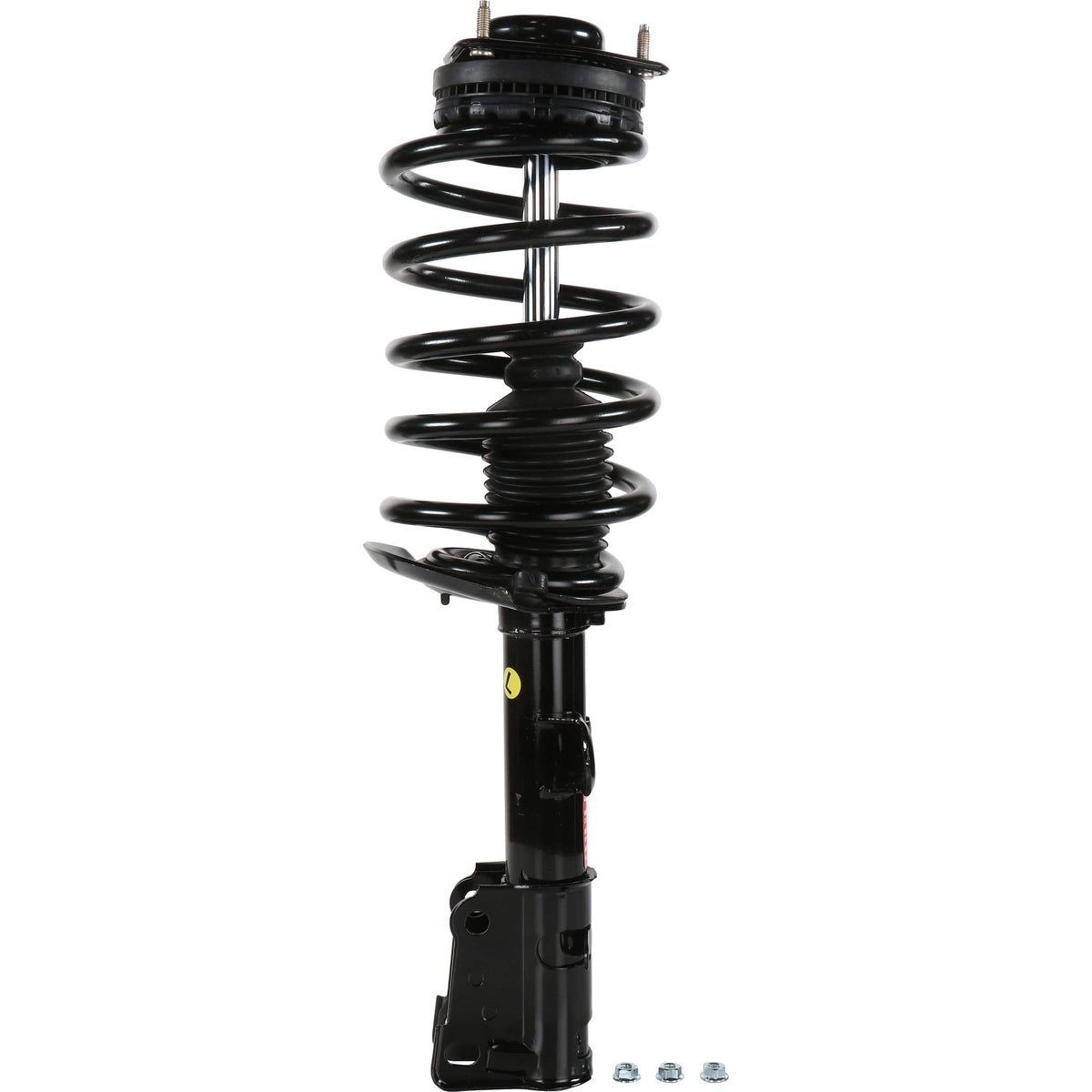 Monroe strut and coil spring side profile illustrating correct ride-height restoration