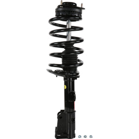 Monroe strut and coil spring side profile illustrating correct ride-height restoration