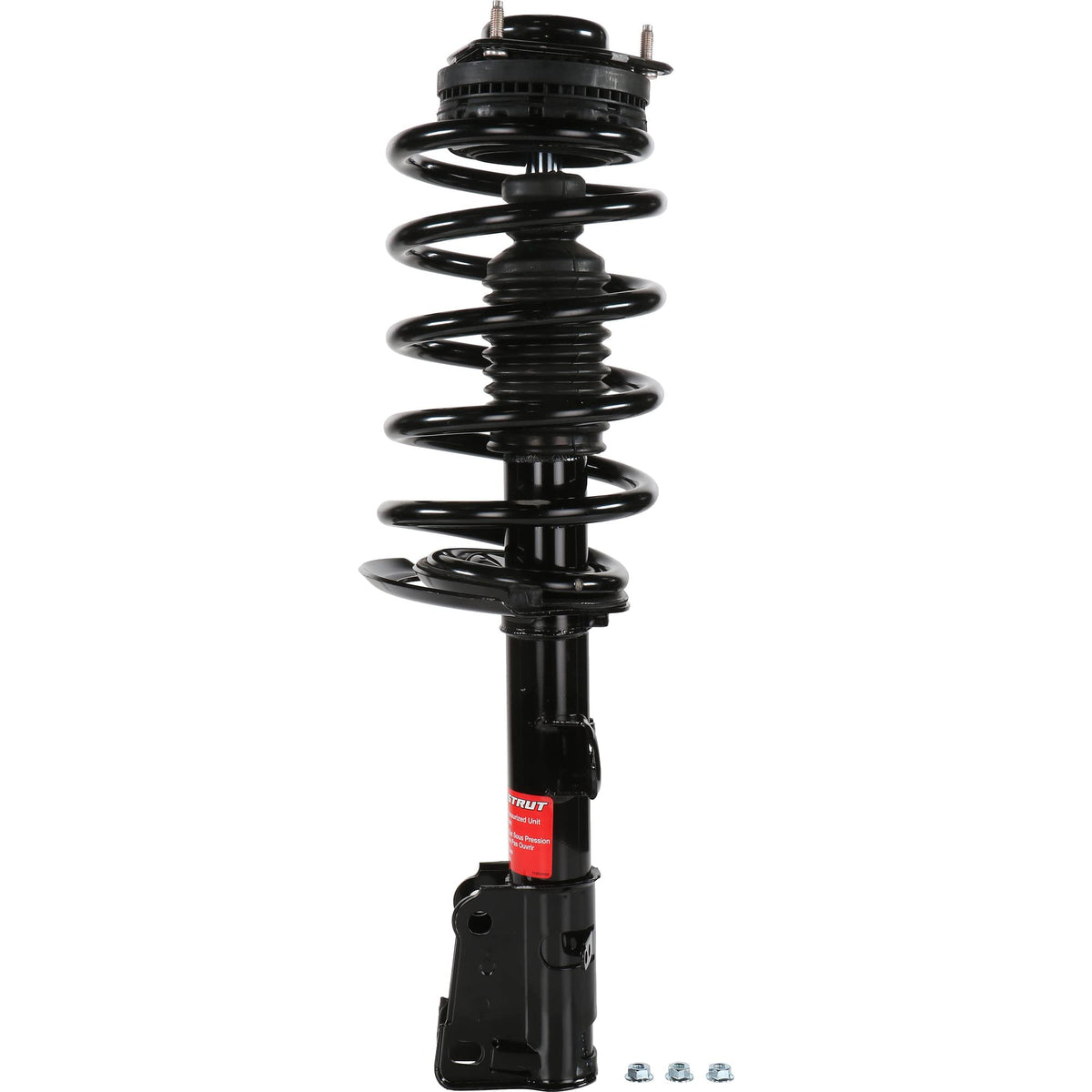 Monroe quick-strut side profile highlighting durable tube and weld construction