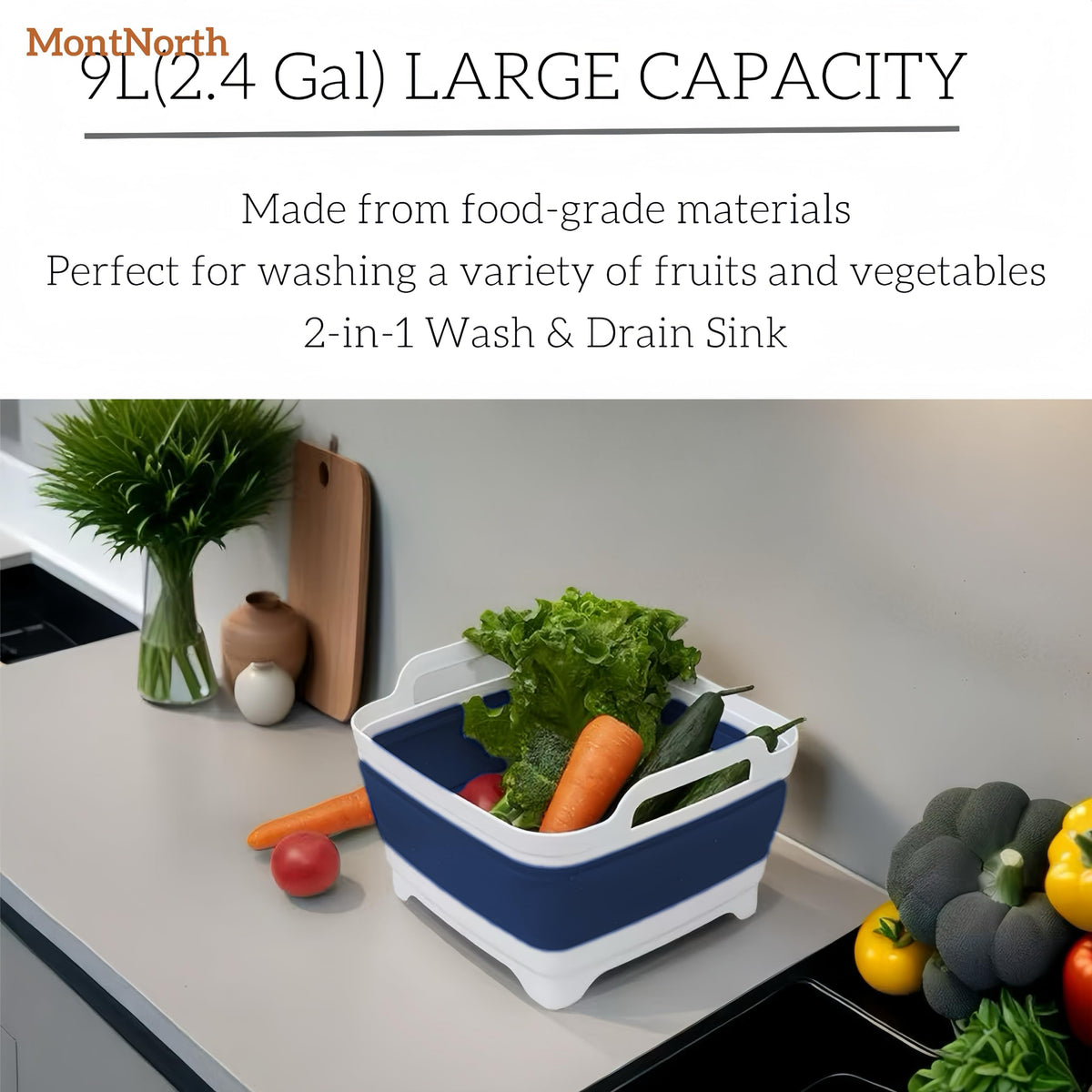 MontNorth double handles close-up illustrating secure lifting and hanging benefit