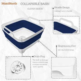 MontNorth basin used at campsite as portable sink showing convenience benefit