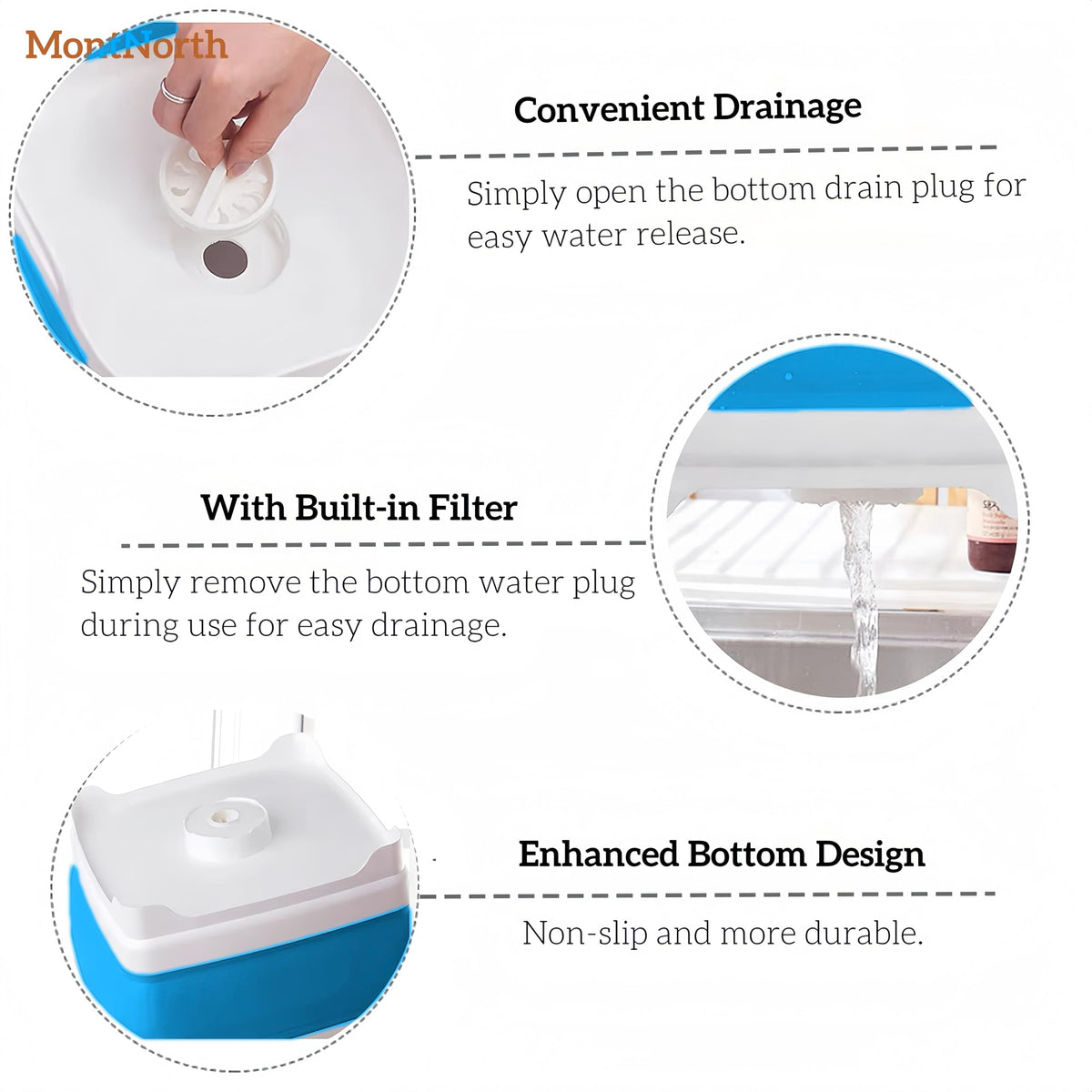 MontNorth basin used for laundry soaking showing multiuse convenience