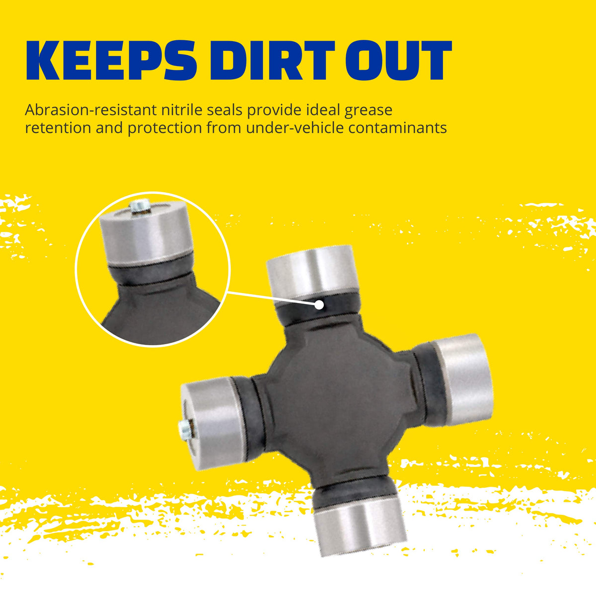 MOOG installed under a truck demonstrating improved driveline smoothness