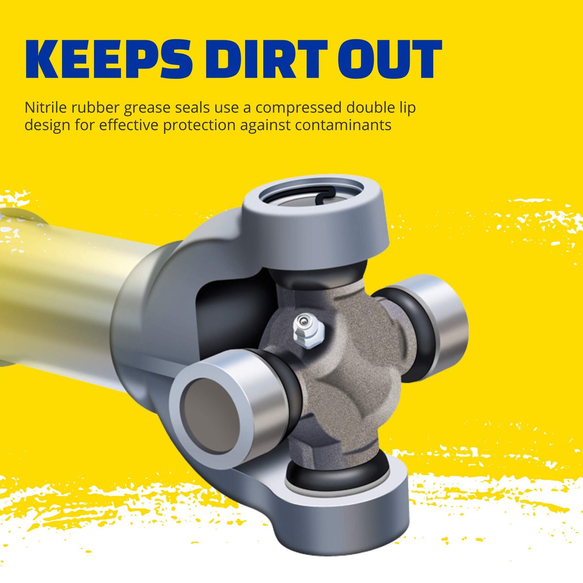MOOG 355 grease zerk close-up enabling routine lubrication and longer life
