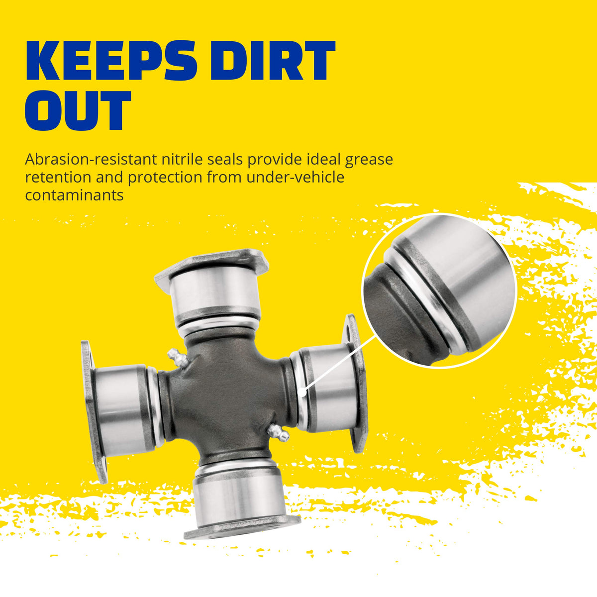 MOOG 479 nitrile seal macro keeping dirt out and retaining grease