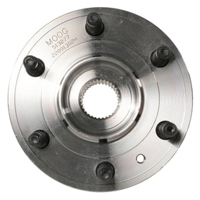 MOOG 513277 front assembly showing hub face and studs for reliable fit