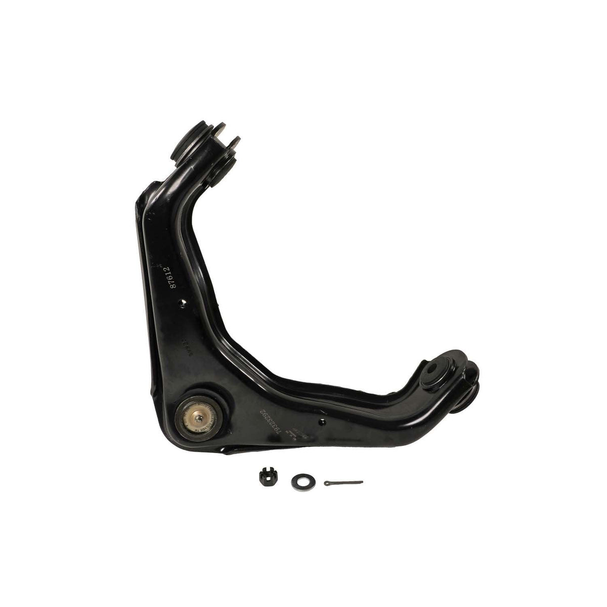 MOOG front upper control arm assembly showing fitment and durability benefit