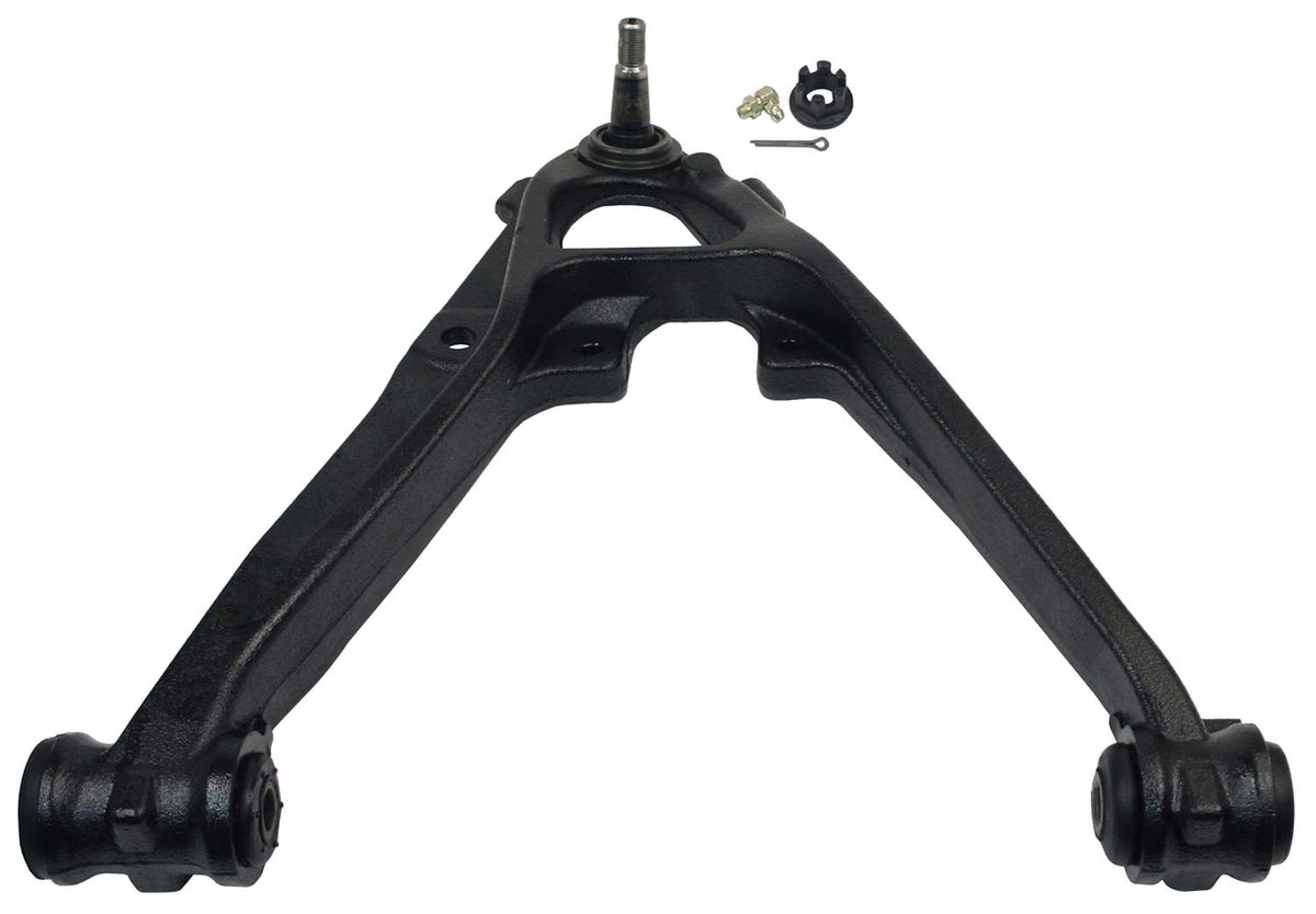 MOOG front right assembly in packaging showing durable replacement benefit