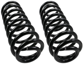 MOOG coil spring set front view showing full replacement springs restoring ride height