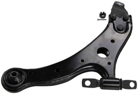MOOG control arm assembly close-up illustrating durable construction benefit