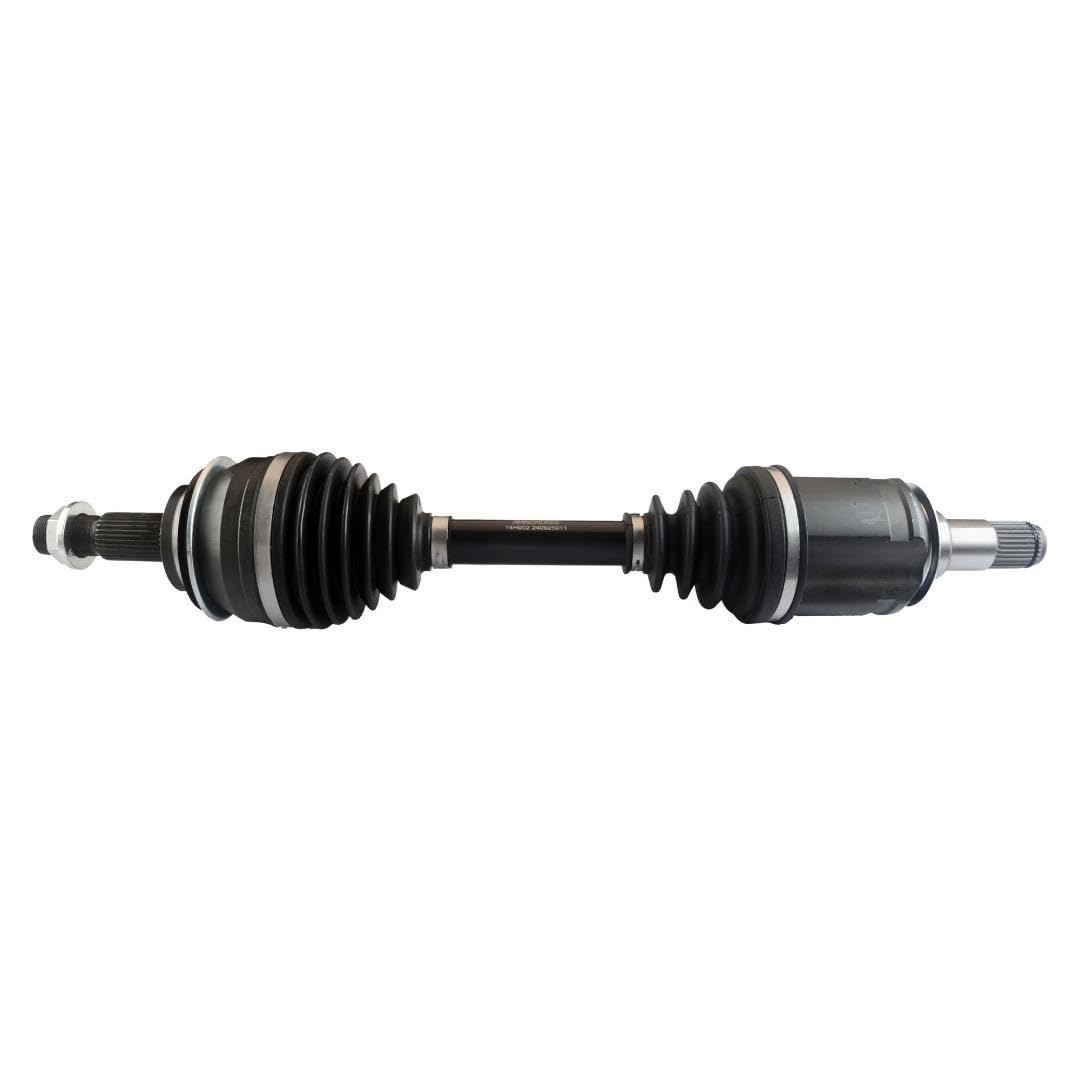 MOOG CV axle 14H002 front packaging showing part label and fitment