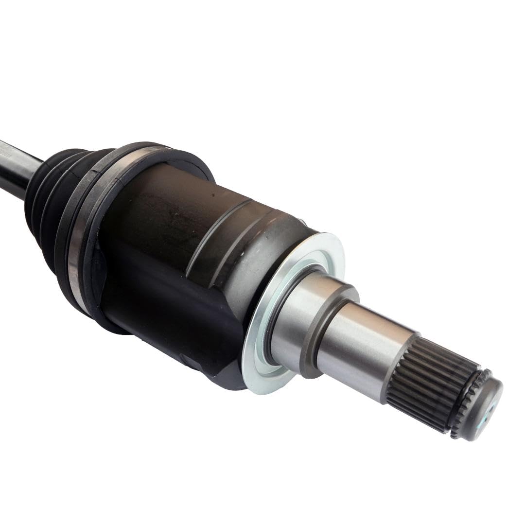 MOOG axle with included axle nut and bolts showing complete kit
