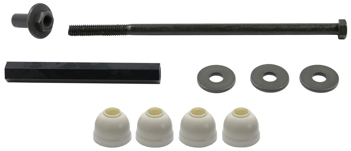 MOOG DRiV front packaging showing complete stabilizer link kit and labels for easy identification
