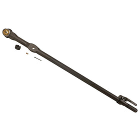 MOOG drag link heat-treated ball stud close-up for increased strength