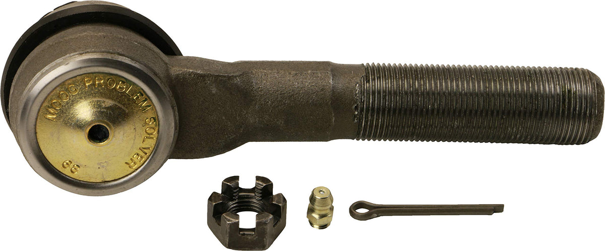 MOOG ES3096L close-up of heat-treated ball stud highlighting strength and durability