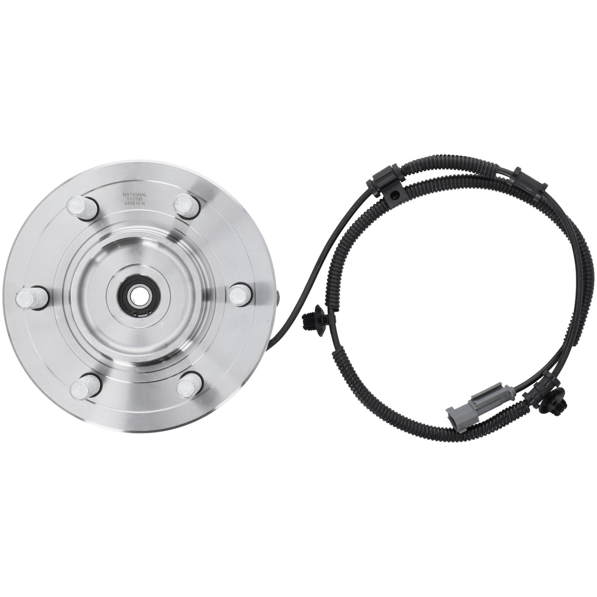 MOOG front hub assembly front view showing bolt pattern and flange benefit: correct fit