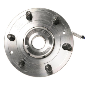 MOOG front hub assembly front view showing fit and durability