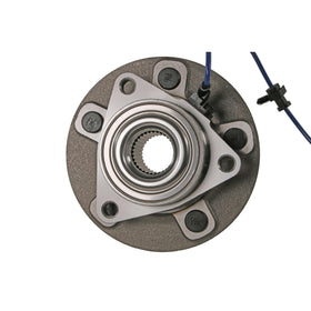 MOOG front hub assembly front view showing fit and durability