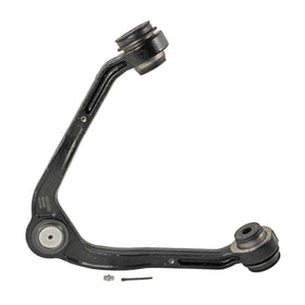 MOOG front upper ball joint front view showing mounting points and direct-fit benefit