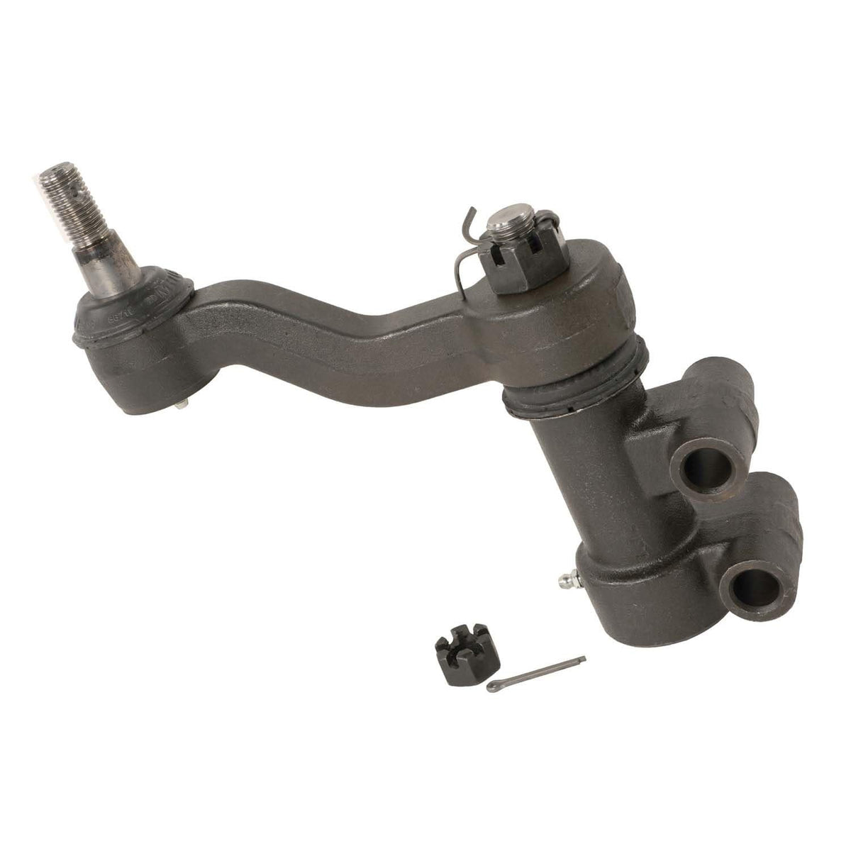 MOOG K400018 closeup of powdered‑metal bearing and greaseable socket for durability